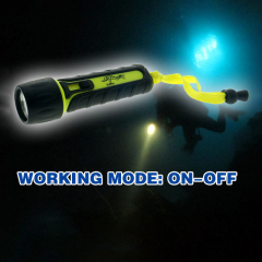 Professional Handy size Super Bright Waterproof phreatic scuba equipment 4*AA customized aquanaut LED Torch Work Lamp Flashlight