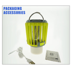Plastic Rechargeable IP67 Bug zapper Mosquito Killer Camping Lamp