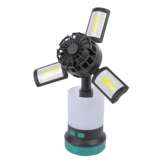 IPX4 Rechargeable Foldable SMD+COB LED Camping Light with Fan: 420 Lumens for Camping, Fishing & Other Outdoor Pursuits