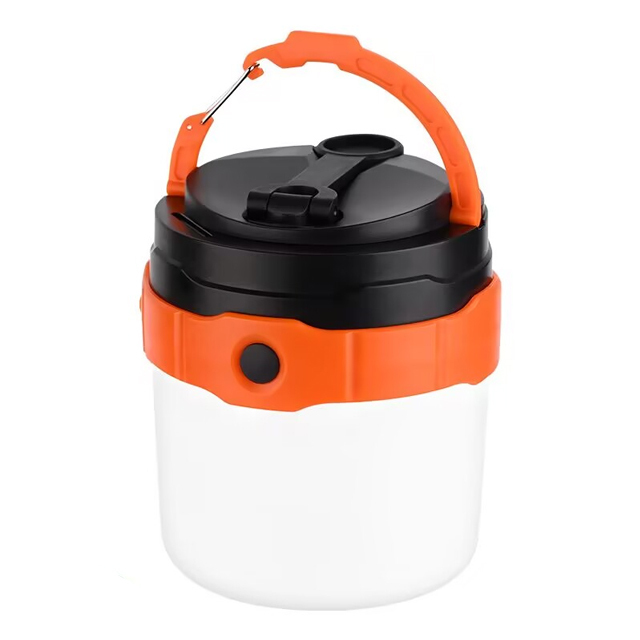 Rechargeable Portable LED Camping Light with Warm White and White LEDs - Solar and Hand Crank Dynamo Powered