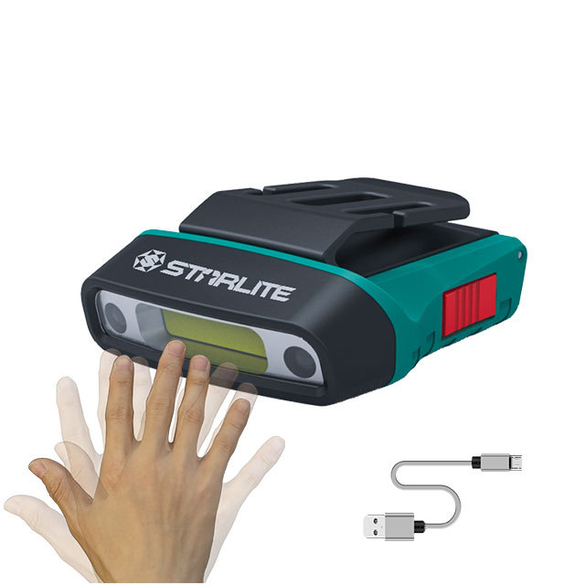 New release  High quality power bright 5 Modes Motion Sensor Adjustable Pen Clip Hiking LED Headtorch Camping light Head lamp