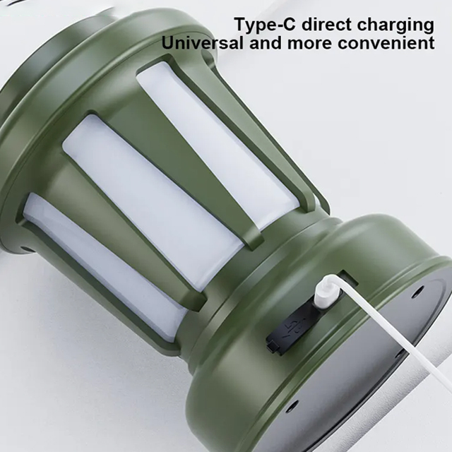 IPX4 130 lumen Outdoor Solar Atmosphere COB Camping Light: Rechargeable and Durable for Home and Outdoor Tasks