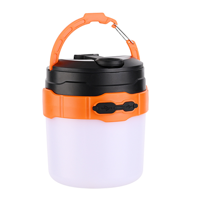 Rechargeable Portable LED Camping Light with Warm White and White LEDs - Solar and Hand Crank Dynamo Powered
