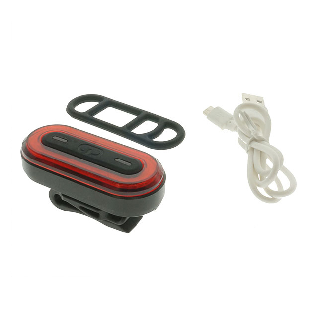 Unique Tough USB Rechargeable adjustable holder installed battery customize color seat barral fitting bicycle light