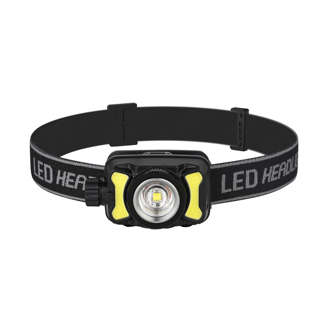 Rechargeable Waterproof LED Headlamp with Zoom Function - Waterproof and Sensor Activated
