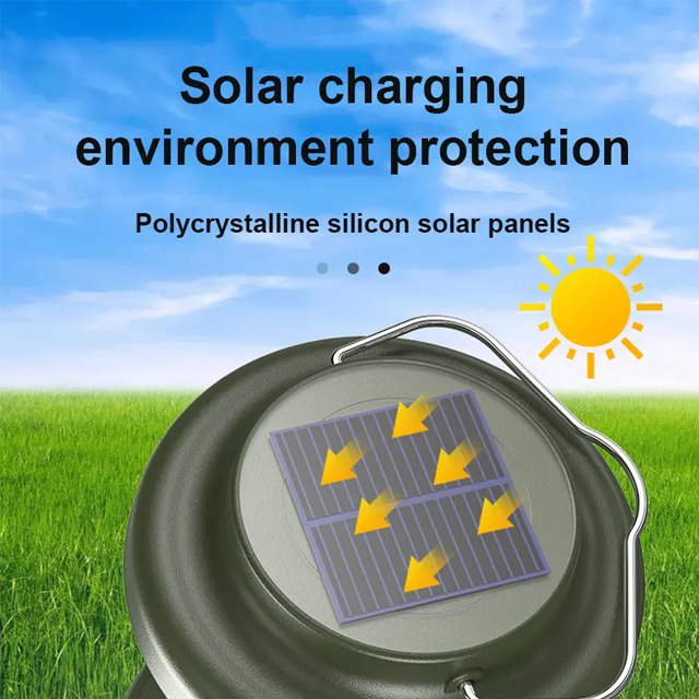 IPX4 130 lumen Outdoor Solar Atmosphere COB Camping Light: Rechargeable and Durable for Home and Outdoor Tasks