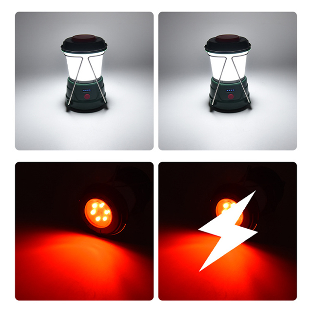 Portable 350lm IPX4 Foldable Rechargeable LED Camping Light for Outdoor Activities and Emergencies
