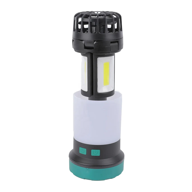 IPX4 Rechargeable Foldable SMD+COB LED Camping Light with Fan: 420 Lumens for Camping, Fishing & Other Outdoor Pursuits