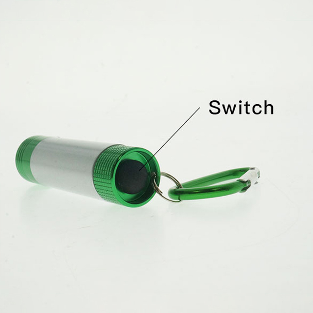 Novelty ABS flashlight Waterproof multifunction Hanging Button cell Customization promotion keychain led Torch Camping Light