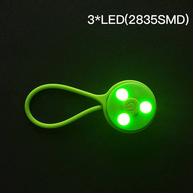 Brand new Silicone Promotion mini Night running Cycling bike Waterproof Hiking keychain led Torch Backpack Camping Light