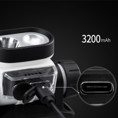Durable & Rechargeable Headlamp for Outdoor Adventures: Adjustable Beam for Fishing, Running, and Night Hiking