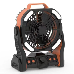 IPX4 200 lumen Rechargeable Outdoor Portable Camping LED Fan with Dual Motors: Versatile and Portable for Hiking and Camping