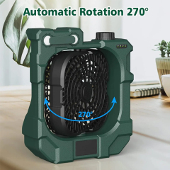 Portable IPX4 75 lumen 10400mAh Outdoor Rechargeable Fan Camping Light: Retro-Style Multifunctional LED Camping Light