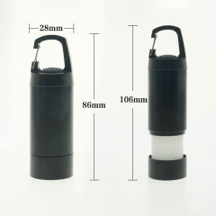 New design  Portable Promotion Telescopic Hanging led for bags Hiking keychain led Torch Backpack Camping Light with carabiner