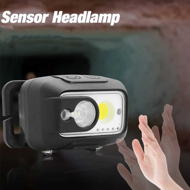 Multi-function New Fashion IPX4 Rechargeable sensor Headlight: Sensor Headlamp for Hiking, Camping, and More