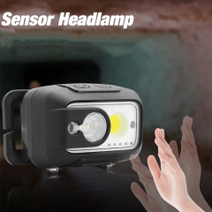 Multi-function New Fashion IPX4 Rechargeable sensor Headlight: Sensor Headlamp for Hiking, Camping, and More