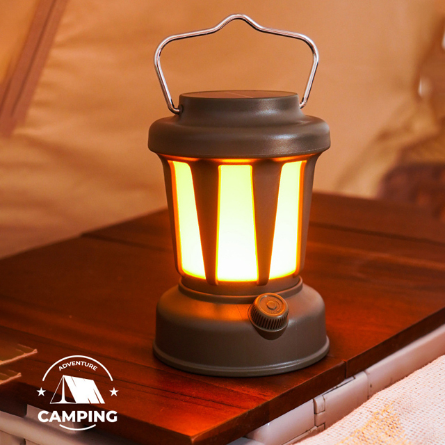 IPX4 130 lumen Outdoor Solar Atmosphere COB Camping Light: Rechargeable and Durable for Home and Outdoor Tasks