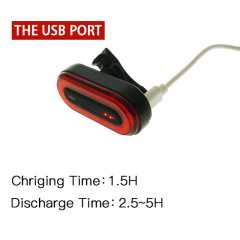 Unique Tough USB Rechargeable adjustable holder installed battery customize color seat barral fitting bicycle light