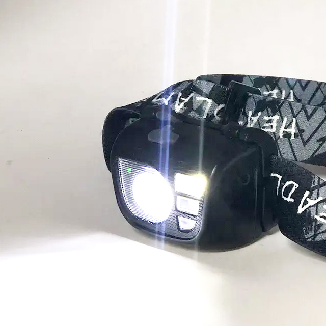 Portable Rechargeable LED Headlamp with Sensor - Waterproof and Ideal for Fishing and Camping