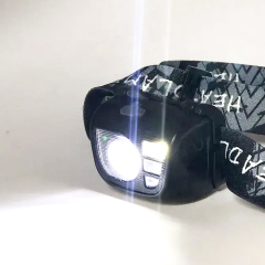 Portable Rechargeable LED Headlamp with Sensor - Waterproof and Ideal for Fishing and Camping