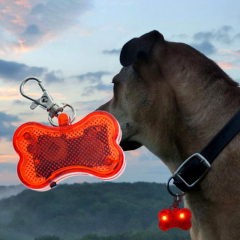 New design  ABS Promotion Warning Adjustable illuminated LR44 customize color Outdoor LED Pendant Pet Light
