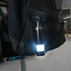 New design  Portable Promotion Telescopic Hanging led for bags Hiking keychain led Torch Backpack Camping Light with carabiner