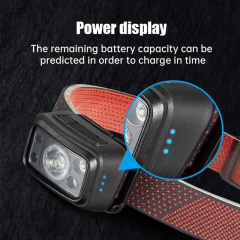 Multi-function  350 lumen IPX4 Adjustable Degree Sensor Rechargeable Spotlight Headlight: Outdoor Mountaineering and Climbing LED Headlamp