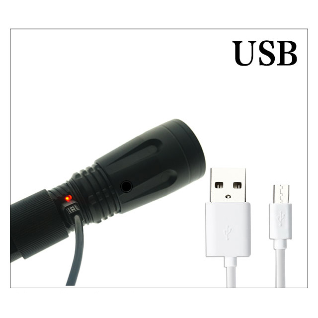New product High quality blind bright Rechargeable Zoomable Waterproof illuminated customized Outdoor LED Torch light Flashlight
