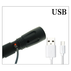 New product High quality blind bright Rechargeable Zoomable Waterproof illuminated customized Outdoor LED Torch light Flashlight