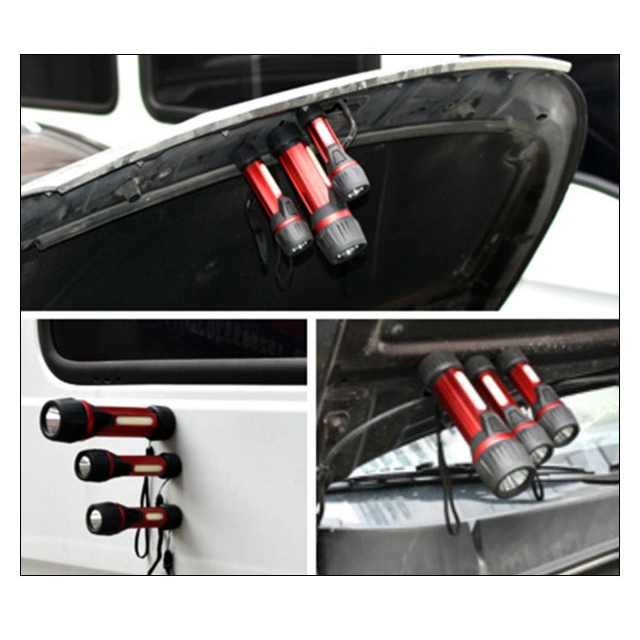 New product Rubber High Bright COB Car Repairing Magnetic multi tool 3*AAA/2*AA/2*D customized Working LED Torch Work Light Flashlight
