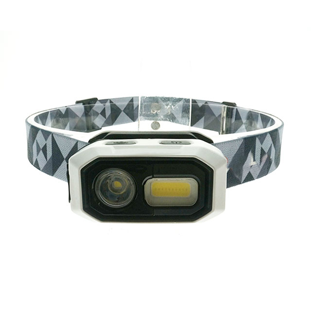 Hiking small size portable Rechargeable Waterproof illuminated LED Camping light Head lamp with colorful ABS headlightUnique Portable Glowing Li-ion rechargeable  caving exploring Waving Sensor customize EDC LED Camping light Head lamp