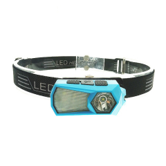 Hiking small size portable Rechargeable Waterproof illuminated LED Camping light Head lamp with colorful ABS headlight