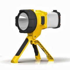 The versatile LED IP65 Rechargeable work spotlight with tripod is suitable for a wide range of tasks requiring bright, focused light, from DIY home repairs to camping and construction and automotive use.