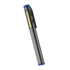 Compact Aluminum Rechargeable LED Pen Flashlight - 400 Lumens, Magnetic Base
