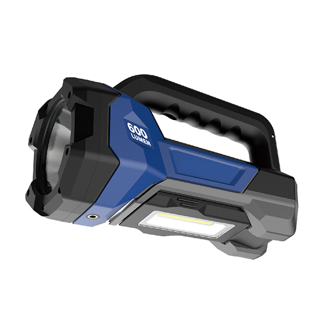 Type-C Rechargeable LED Spotlight - Powerful 1000 Lumen Handheld Floodlight with Side COB Work Lamp