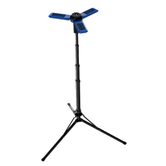 Portable Work Light with Magnetic Base, Telescopic Boom, and Rechargeable Battery