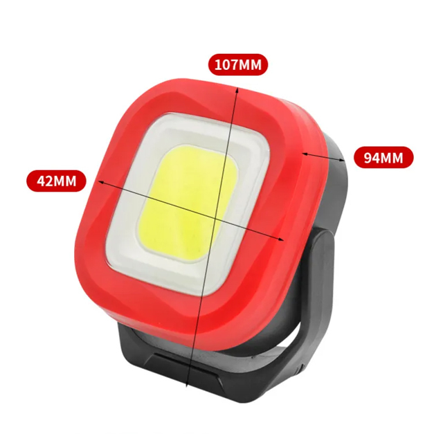 New Upgrade Magnetic IPX4 1000 lumen High Power Rechargeable COB Work Light with Tripod Base: USB 10W COB work Light for Outdoor and Car Repair