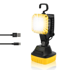 1000 Lumens IP65 COB Work Light: Rechargeable Ultra Bright COB Light for Outdoor and workshop Use