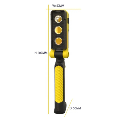 20W 2000 lumen Rechargeable Portable Flood Light: Magnetic LED Work Light with Durable IP65 Rating