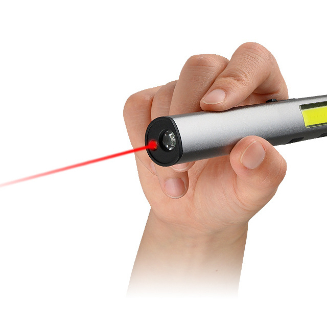 Rechargeable COB Work Light with Magnetic - Portable UV Light and Laser Pointer for Professionals