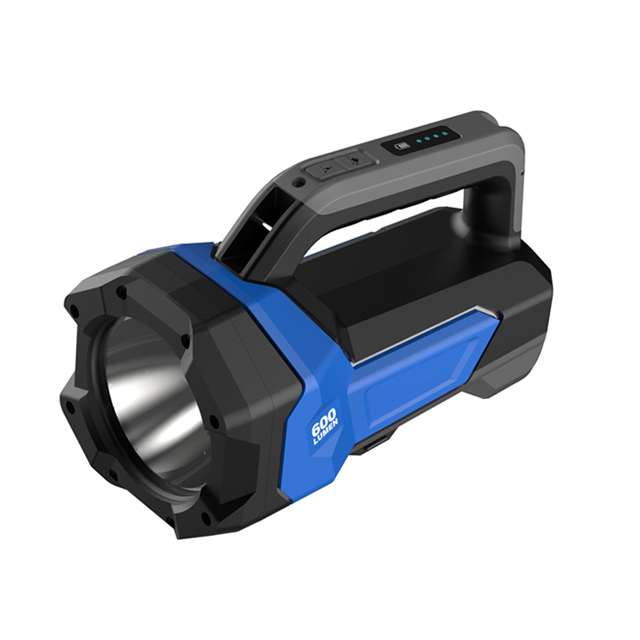 Type-C Rechargeable LED Spotlight - Powerful 1000 Lumen Handheld Floodlight with Side COB Work Lamp