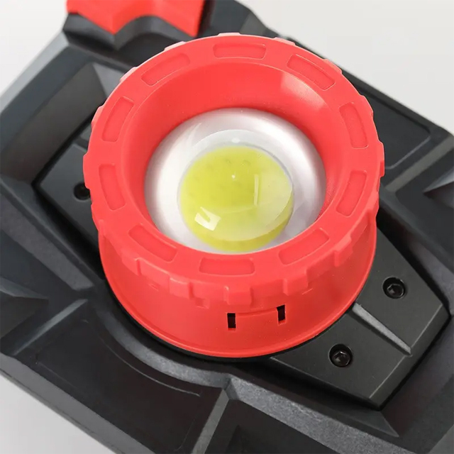Zooming IPX4 300 lumen Foldable USB Rechargeable COB Work Light Compatible with 4AA batteries: Bright LED for Camping, Hiking, and Working