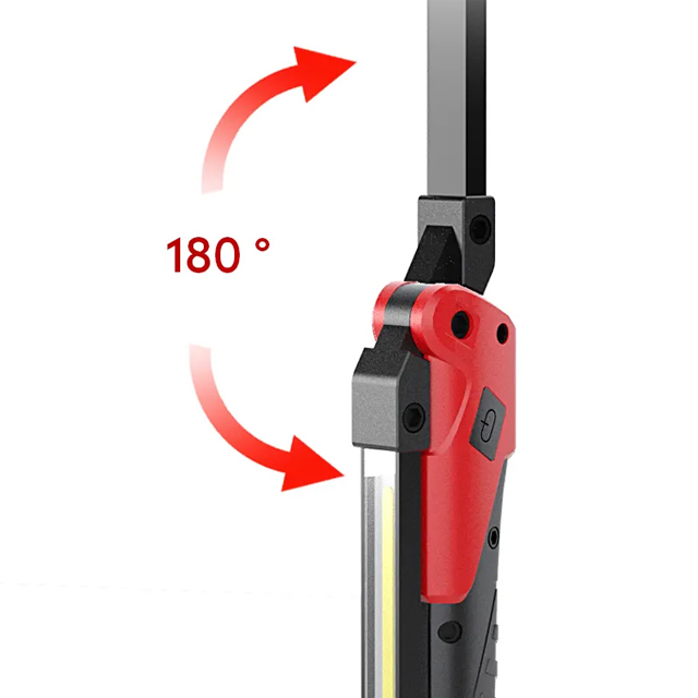 Rechargeable Foldable Pocket IPX4 320 lumen COB Work Light with Magnetic: Portable Lighting for Inspection and Repair