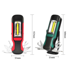 LED+COB 300 lumen IPX4 Working Light with Alarm and multitool: 3*AAA for Outdoor Emergencies and Workshop