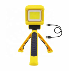 10W IP65 2500 lumen LED Work Light: Foldable, Waterproof, and Rechargeable with Tripod and Magnet for Industrial and Outdoor Tasks