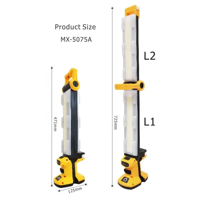 30W 2800 lumen Folding COB Work Light with Magnetic Base and Hook - Rechargeable and Portable for for Emergency and Workshop