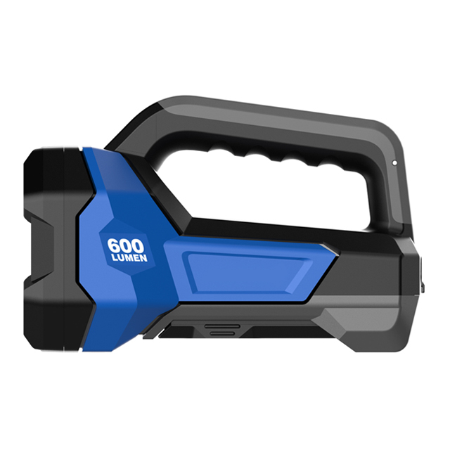 Type-C Rechargeable LED Spotlight - Powerful 1000 Lumen Handheld Floodlight with Side COB Work Lamp