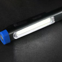 Compact Aluminum Rechargeable LED Pen Flashlight - 400 Lumens, Magnetic Base