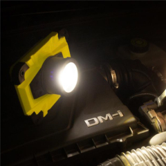 Zooming IPX4 300 lumen Foldable USB Rechargeable COB Work Light Compatible with 4AA batteries: Bright LED for Camping, Hiking, and Working