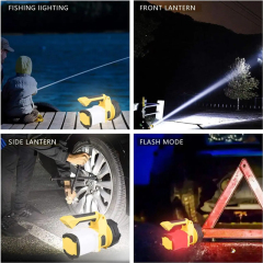 The versatile LED IP65 Rechargeable work spotlight with tripod is suitable for a wide range of tasks requiring bright, focused light, from DIY home repairs to camping and construction and automotive use.